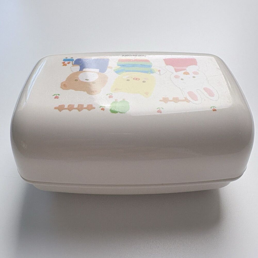 Vtg Sanrio Cheery Chums Soap Dish Retro Nakayoshi Bright Colors on White Japan - Picture 5 of 10